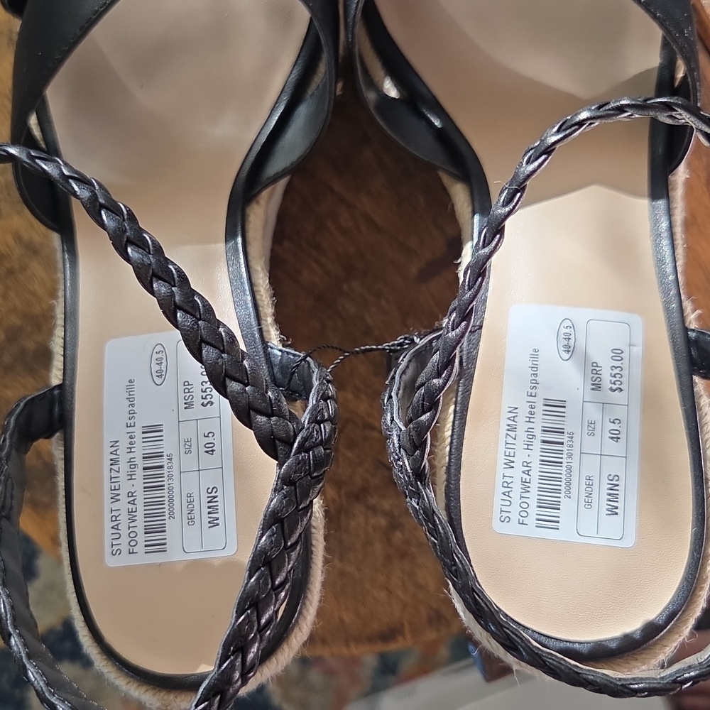 Stuart Weitzman Catlina Espadrille Wedge Heel Size 40.5 NWT - Picture 12 of 12
